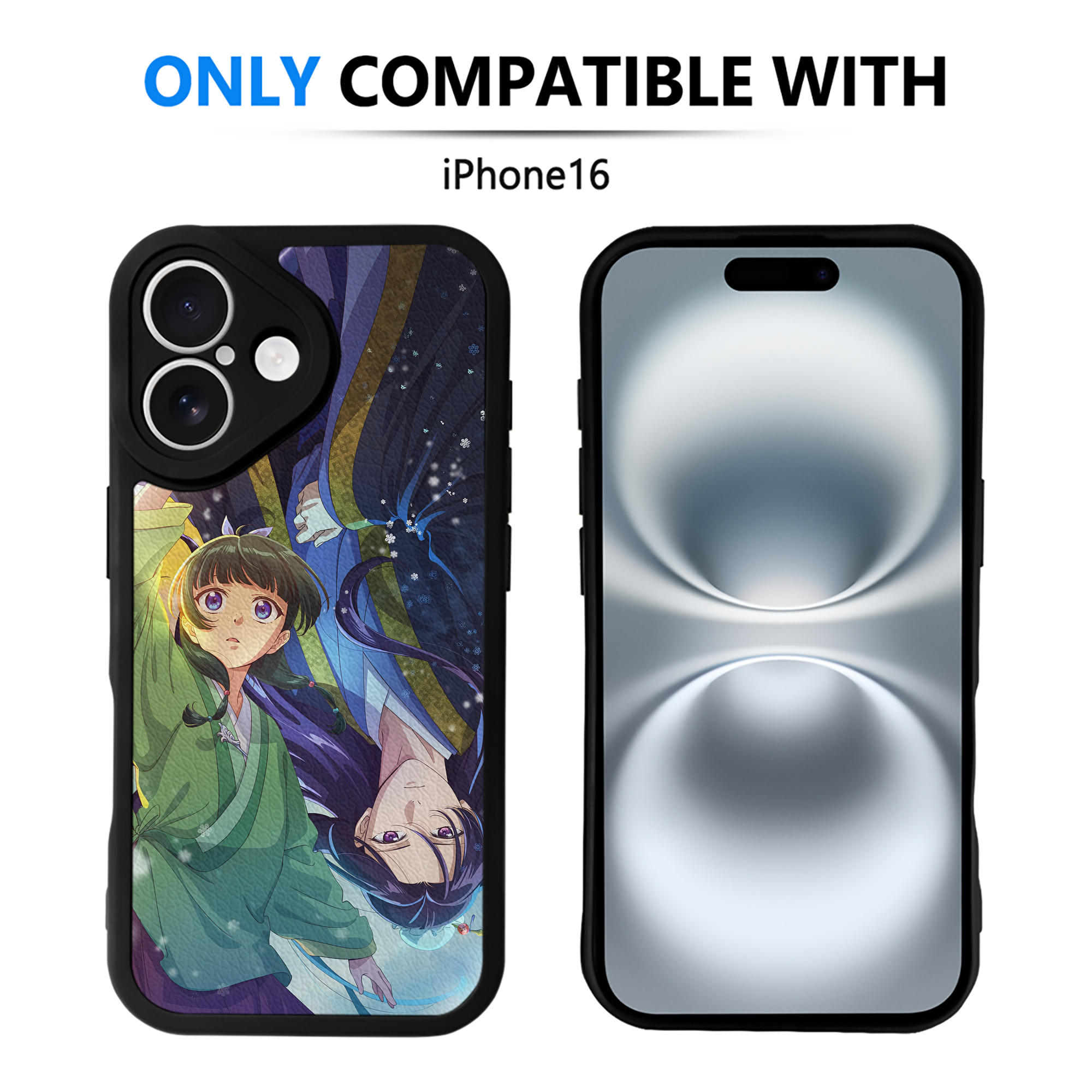 （画像用） 薬屋のひとりごと The Apothecary Diaries 【iPhone 16シリーズ対応】シリコンスマホケース（レザー調） 材質：シリコン